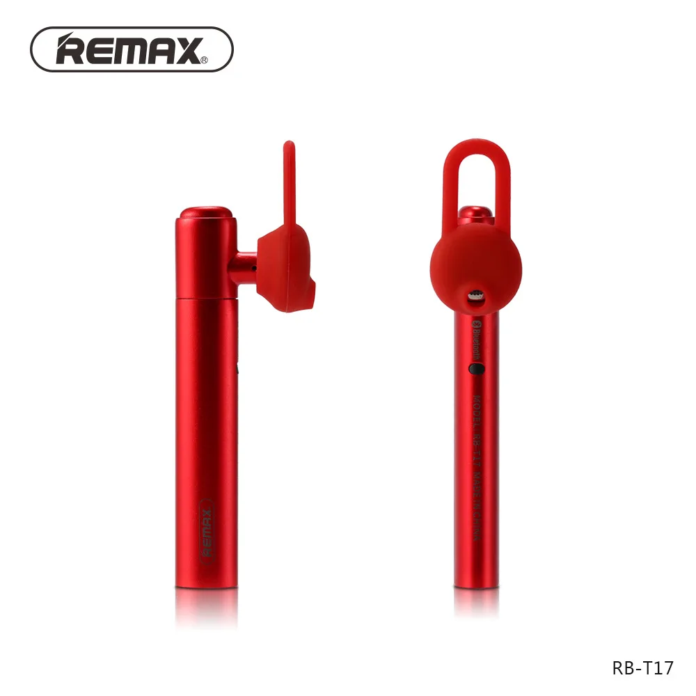 Original Remax Bluetooth Headset 4.1 Wireless Stereo Earphones Business Earphone Build-in Mic For smartphones RM-T17
Original Remax Bluetooth Headset 4.1 Wireless Stereo Earphones Business Earphone Build-in Mic For smartphones RM-T17