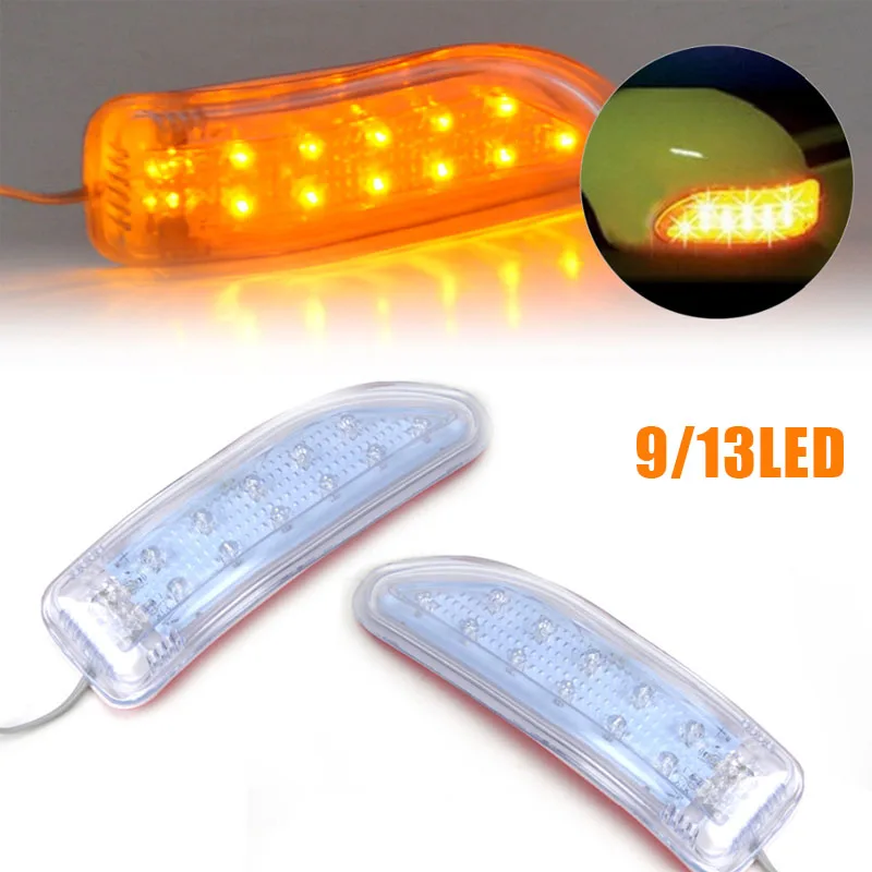 Universal 2PCS 9/13 LED Yellow/Blue Car Soft Turn Signal Light Auto Rearview Mirror Indicator Lamp Flashing FPC
Universal 2PCS 9/13 LED Yellow/Blue Car Soft Turn Signal Light Auto Rearview Mirror Indicator Lamp Flashing FPC