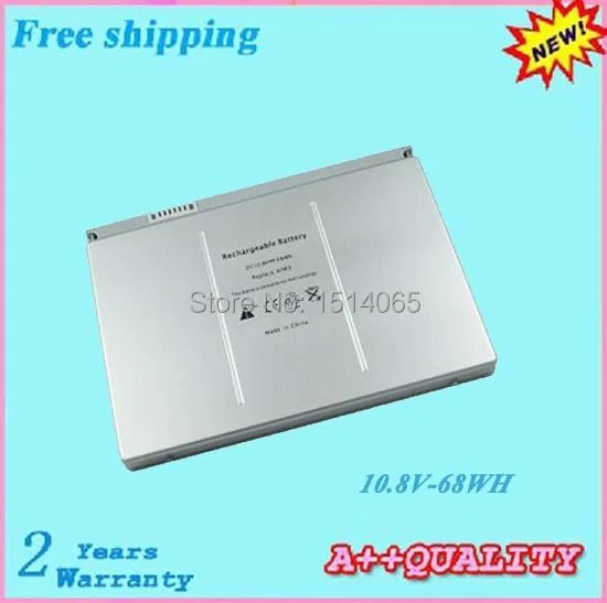 Hot sale A1189 Laptop battery For APPLE MacBook Pro 17" A1151 MA092 MA092CH/A MA611 MA611*/A batteries
Hot sale A1189 Laptop battery For APPLE MacBook Pro 17" A1151 MA092 MA092CH/A MA611 MA611*/A batteries