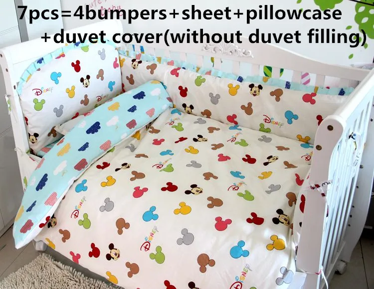 Promotion! 6/7PCS Rabbit baby crib bedding sets Cot Bumper ,duvet cover ,120*60/120*70cm
Promotion! 6/7PCS Rabbit baby crib bedding sets Cot Bumper ,duvet cover ,120*60/120*70cm