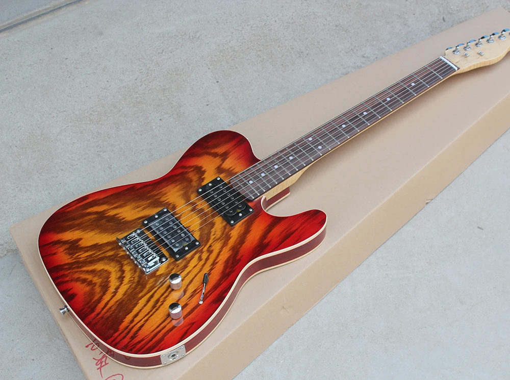 Factory Sunburst Electric Guitar with Zebra-stripe Veneer,Rosewood Fretboard,Chrome Hardware,String-Thru-Body,Can be customized
Factory Sunburst Electric Guitar with Zebra-stripe Veneer,Rosewood Fretboard,Chrome Hardware,String-Thru-Body,Can be customized
