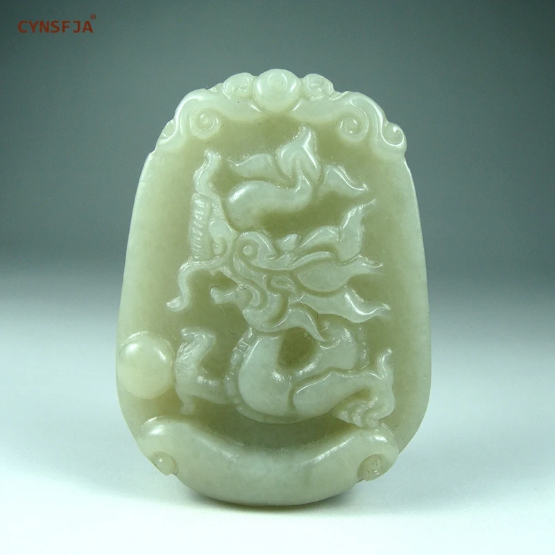 Certified Natural Hetian Jade Nephrite Charm Lucky Dragon Jade Pendant High Quality Wonderful Birthday Gifts
Certified Natural Hetian Jade Nephrite Charm Lucky Dragon Jade Pendant High Quality Wonderful Birthday Gifts