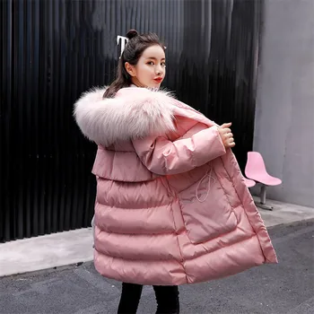 Winter Women Jackets Cotton Parkas 2018 Fashion Thickening Warm With Fur Collar Coats Medium Long Loose Hooded Outerwear DT0399
Winter Women Jackets Cotton Parkas 2018 Fashion Thickening Warm With Fur Collar Coats Medium Long Loose Hooded Outerwear DT0399
