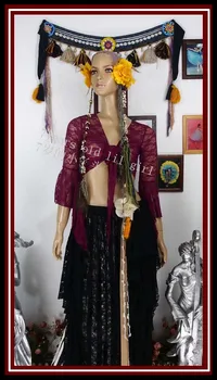 Lace Belly Dance Top Flamenco Dance Top korea lace Blouse Top with Trumpet Sleeves DI24 
Lace Belly Dance Top Flamenco Dance Top korea lace Blouse Top with Trumpet Sleeves DI24