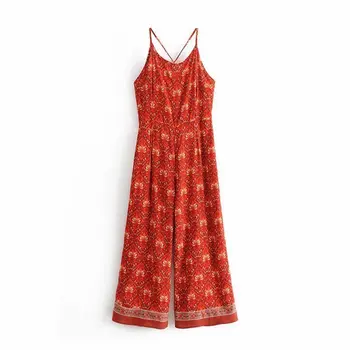Temperament Sexy Slim Printed Back Straps Sling Casual And Comfortable Holiday Jumpsuit Trousers 2019 Spring And Summer
Temperament Sexy Slim Printed Back Straps Sling Casual And Comfortable Holiday Jumpsuit Trousers 2019 Spring And Summer