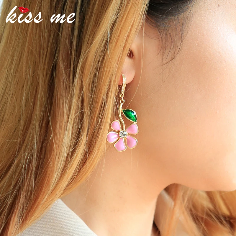 KISS ME Sweet Cute Yellow Pink Crystal Enamel Flower Earrings for Women Summer New Alloy Drop Earrings Korean Trendy Jewelry
KISS ME Sweet Cute Yellow Pink Crystal Enamel Flower Earrings for Women Summer New Alloy Drop Earrings Korean Trendy Jewelry