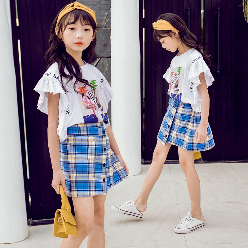 Toddler Girl Clothes 2019 New Fashion Teenage Clothing Set White Shirt + Plaid Skirt 2pc Big Girls Boutique Outfits Kids Teens 9
Toddler Girl Clothes 2019 New Fashion Teenage Clothing Set White Shirt + Plaid Skirt 2pc Big Girls Boutique Outfits Kids Teens 9