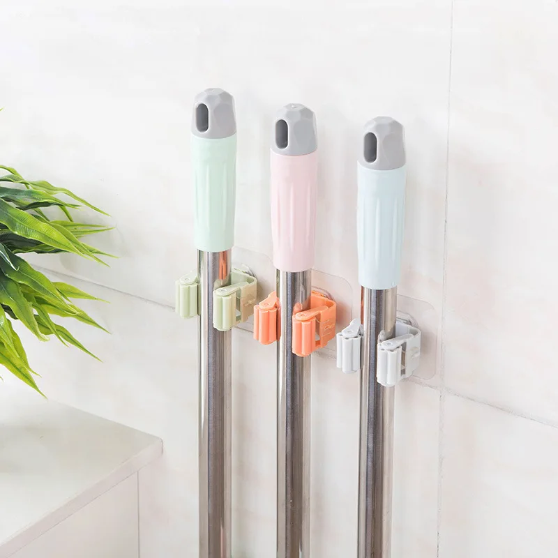 New Wall Mounted Mop Holder Brush Broom Hanger Storage Rack Kitchen Organizer with Mounted Accessory Hanging Cleaning Tools
New Wall Mounted Mop Holder Brush Broom Hanger Storage Rack Kitchen Organizer with Mounted Accessory Hanging Cleaning Tools