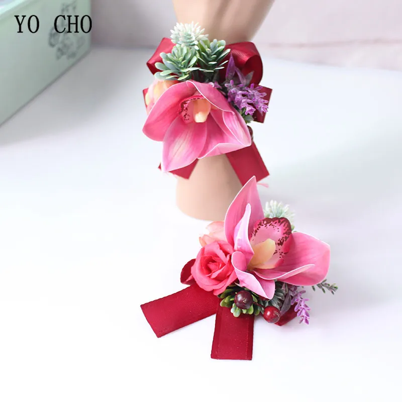 YO CHO Groom Men Boutonniere Red White Magnolia Brooch Corsage and Wrist Flowers Wedding Decor Green Orchid Bride Flower Bouquet
YO CHO Groom Men Boutonniere Red White Magnolia Brooch Corsage and Wrist Flowers Wedding Decor Green Orchid Bride Flower Bouquet