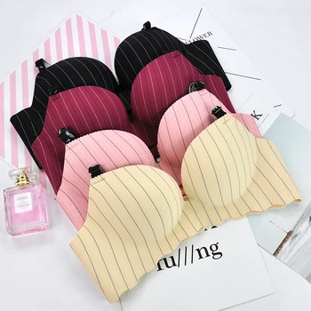 Women Sexy Seamless Push Up Bras Fashion Stripe Wire Free Breathable Brassiere for Women Letter Strap Comfort Underwear Bras
Women Sexy Seamless Push Up Bras Fashion Stripe Wire Free Breathable Brassiere for Women Letter Strap Comfort Underwear Bras