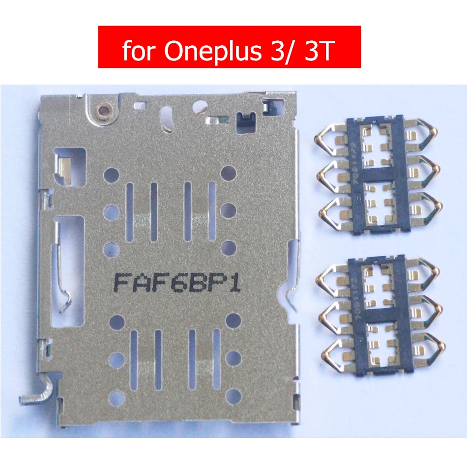 for Oneplus 3/ 3T SIM Card Slot Reader SIM Card Connector Socket Holder Tray Card Reader for Oneplus 3 Repair Spare Parts
for Oneplus 3/ 3T SIM Card Slot Reader SIM Card Connector Socket Holder Tray Card Reader for Oneplus 3 Repair Spare Parts