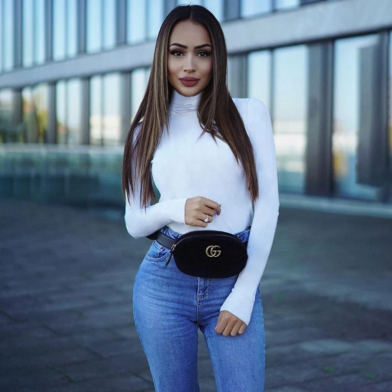 White Plus Velvet Bodysuit Casual Sexy Spaghetti Women Sexy Long Sleeve High Collar Jumpsuit Body Suit Tops Spring 2019
White Plus Velvet Bodysuit Casual Sexy Spaghetti Women Sexy Long Sleeve High Collar Jumpsuit Body Suit Tops Spring 2019