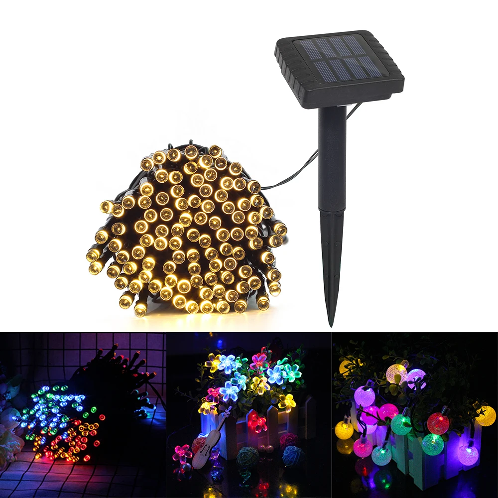 Solar LED string light 12M 100LEDs 4.8M 20LEDs Ball Fairy lights for Outdoor Garden Home Garland Christmas tree holiday light
Solar LED string light 12M 100LEDs 4.8M 20LEDs Ball Fairy lights for Outdoor Garden Home Garland Christmas tree holiday light