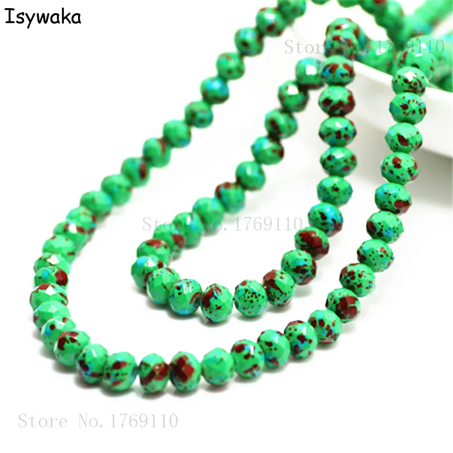 Isywaka Fashion 4x6mm 50pcs Rondelle Austria faceted Crystal Glass Beads Loose Spacer Round Beads for Jewelry Making No.30R6
Isywaka Fashion 4x6mm 50pcs Rondelle Austria faceted Crystal Glass Beads Loose Spacer Round Beads for Jewelry Making No.30R6