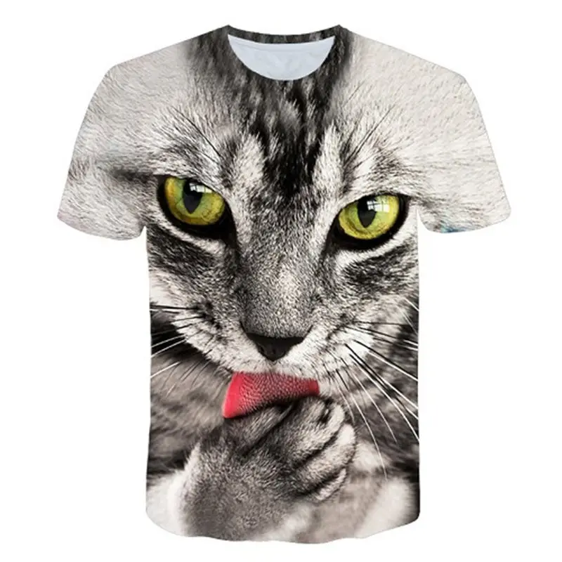 2019Fashion Men's t-shirt New Cool T-shirt Men/Women 3d Tshirt Print cat Short Sleeve Summer Tops Tees T shirt Male Drop Ship
2019Fashion Men's t-shirt New Cool T-shirt Men/Women 3d Tshirt Print cat Short Sleeve Summer Tops Tees T shirt Male Drop Ship