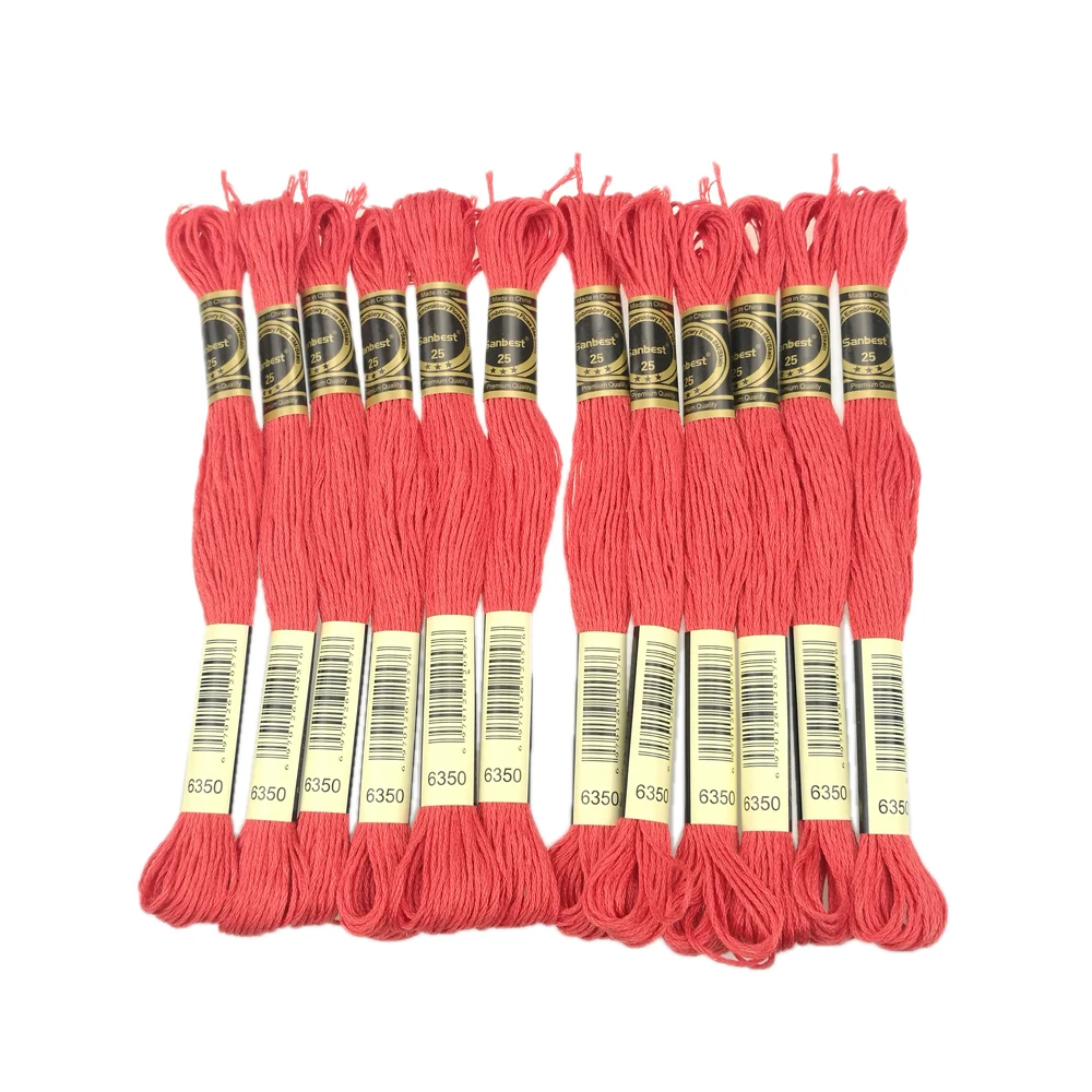 Sanbest Pink 12 Skeins Per Set 8 Meters Double Mercerized Cotton Floss Cross Stitch Embroidery Thread 6 Strands Column 1 TH00044
Sanbest Pink 12 Skeins Per Set 8 Meters Double Mercerized Cotton Floss Cross Stitch Embroidery Thread 6 Strands Column 1 TH00044