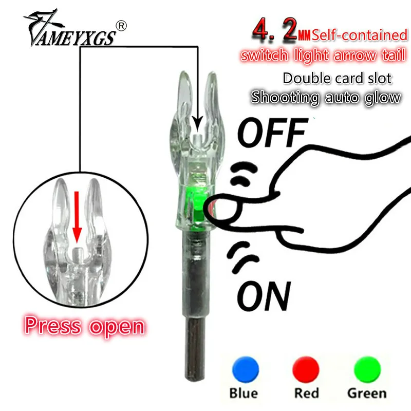 3pcs/se Archery Arrow Nock Automatic Arrow Cam LED Illuminated Nock Fit 4.2mm Arrow Shaft Outdoor Hunting Shooting Accessoires
3pcs/se Archery Arrow Nock Automatic Arrow Cam LED Illuminated Nock Fit 4.2mm Arrow Shaft Outdoor Hunting Shooting Accessoires