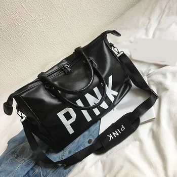 Ladies Retro Black Travel Bag Multi-function Pink Sequins Shoulder Bag for Women 2019 Handbag Waterproof Portable Duffel Bag
Ladies Retro Black Travel Bag Multi-function Pink Sequins Shoulder Bag for Women 2019 Handbag Waterproof Portable Duffel Bag