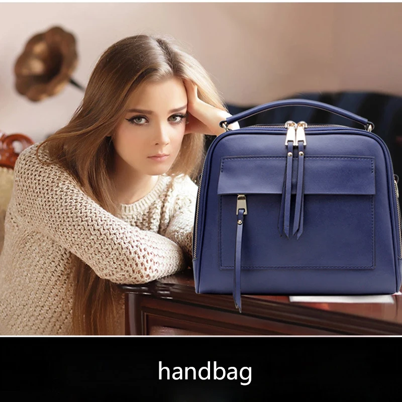Vintage New Style Woman Soft Genuine Leather Handbag Zipper Cow Leather Party Beach Silt Pocket Lady Shoulder Messenger Bags 
Vintage New Style Woman Soft Genuine Leather Handbag Zipper Cow Leather Party Beach Silt Pocket Lady Shoulder Messenger Bags