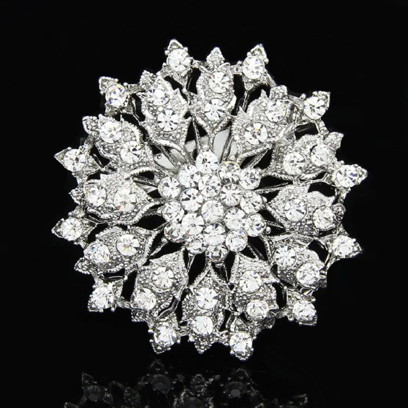 Shining Beautiful Silver Brooch flower for wedding dress fashion pins and brooches women Rhinestone Brooch Bouquet for wedding
Shining Beautiful Silver Brooch flower for wedding dress fashion pins and brooches women Rhinestone Brooch Bouquet for wedding