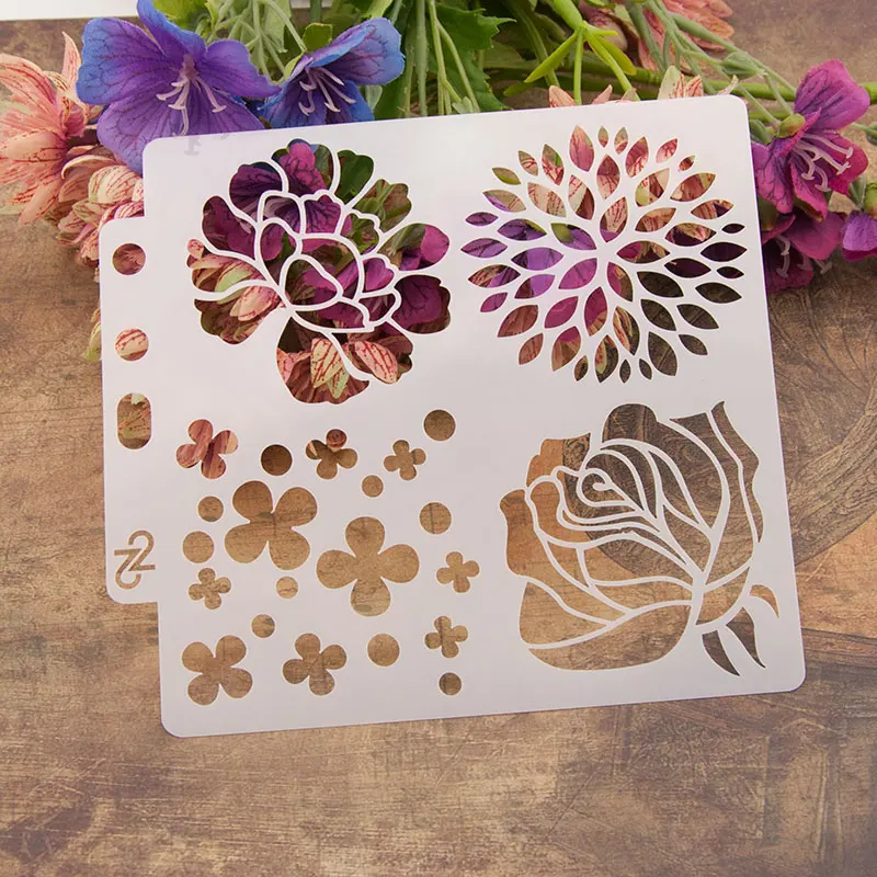 4 Kinds of Flowers Sticker Painting Stencils for Diy Scrapbooking Stamps Home Decor Paper Card Template Decoration Album Crafts
4 Kinds of Flowers Sticker Painting Stencils for Diy Scrapbooking Stamps Home Decor Paper Card Template Decoration Album Crafts