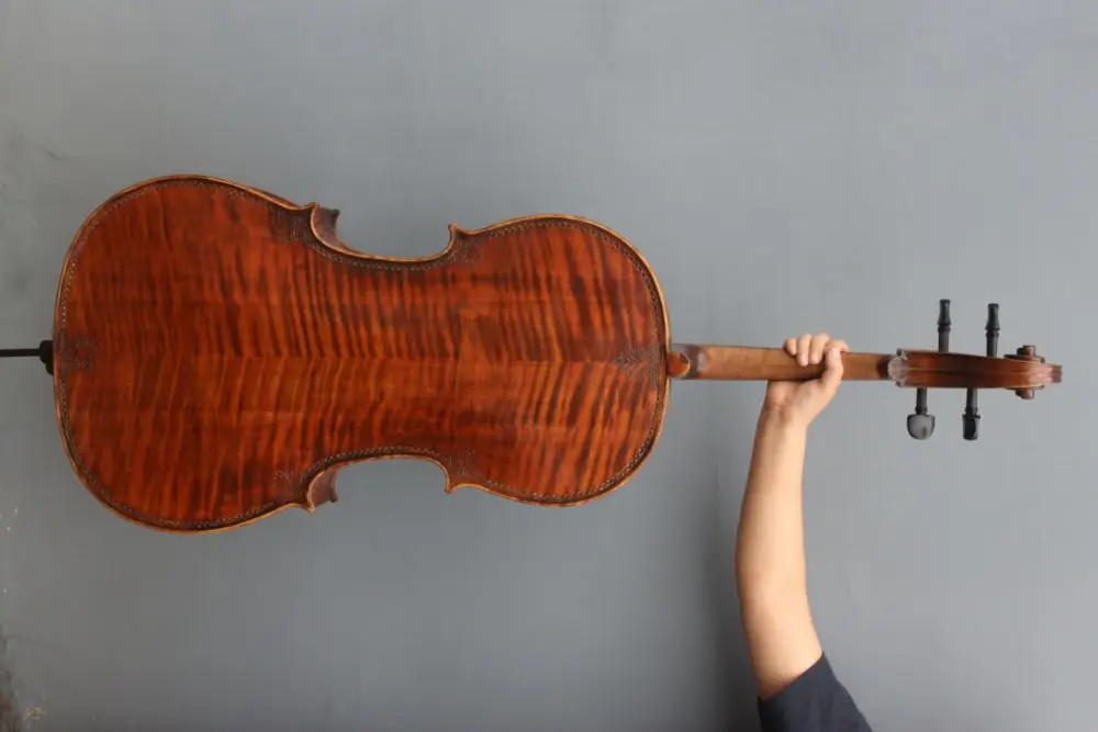 4/4 Cello Old Birdeye Maple Spruce Nice Finished Powerful Sound Master #002
4/4 Cello Old Birdeye Maple Spruce Nice Finished Powerful Sound Master #002