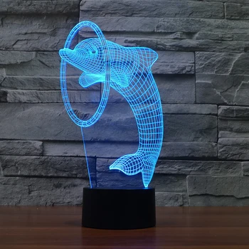 Cartoon lovely dolphin 3D shape small night light Changing Colors 3d illusion night lamp kids birthday gift or room decor
Cartoon lovely dolphin 3D shape small night light Changing Colors 3d illusion night lamp kids birthday gift or room decor