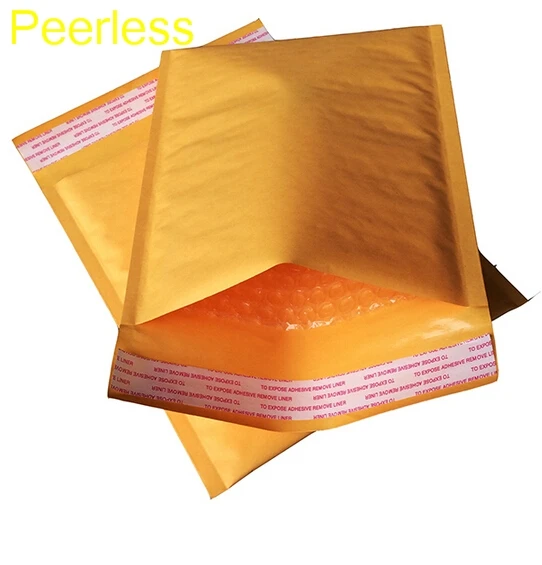 Peerless 160x220 мм 1 шт. пузырьковый конверт желтая водонепроницаемая упаковка почтовые