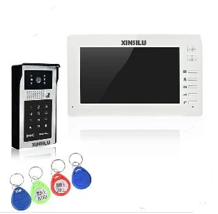 XINSILU top quality 7"color screen Video Door Phone unlock w/t password and swipe ID card for villa video doorbell
XINSILU top quality 7"color screen Video Door Phone unlock w/t password and swipe ID card for villa video doorbell