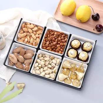 6 Grid Square Fruit Plates Storage Tray Dry Food Dessert Snack Dish Party Home Desktop Tray Plate
6 Grid Square Fruit Plates Storage Tray Dry Food Dessert Snack Dish Party Home Desktop Tray Plate