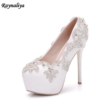 2018 New Women Leather High Heels Thin Heel Diamond Pumps Party Rhinestone Pumps Dress Shoes Crystal Wedding Shoes XY-A0048
2018 New Women Leather High Heels Thin Heel Diamond Pumps Party Rhinestone Pumps Dress Shoes Crystal Wedding Shoes XY-A0048