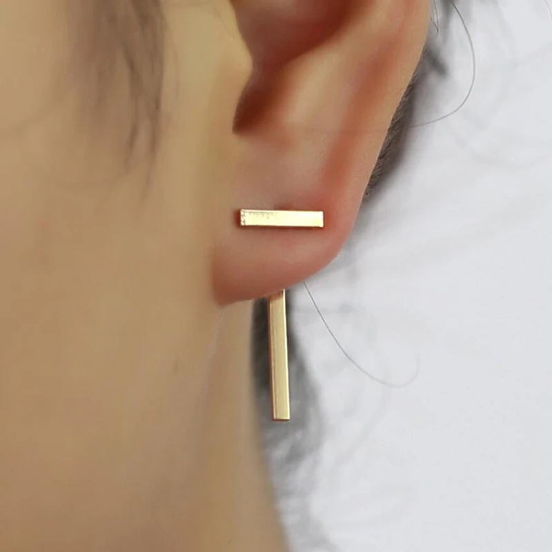 Jisensp Fashion Gold Punk Style Simple T Bar Earrings for Women Ear Stud Earrings Fine Jewelry Geometry Brincos Bijoux
Jisensp Fashion Gold Punk Style Simple T Bar Earrings for Women Ear Stud Earrings Fine Jewelry Geometry Brincos Bijoux