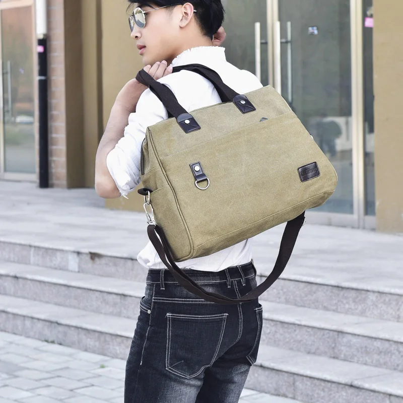 Men Canvas Shoulder Bag Big Vintage Handbag Fashion Travel Daypack Simplicity Solid Duffle Bag 3 Colors Available
Men Canvas Shoulder Bag Big Vintage Handbag Fashion Travel Daypack Simplicity Solid Duffle Bag 3 Colors Available