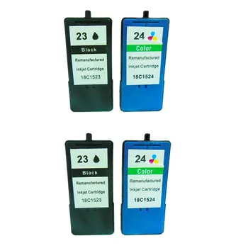 4Pcs 2Sets Remanufactured Ink Cartridge For Lexmark 23 24 Inkjet #23 Black #24 Tri-Color for Z1410 Z1420 X3530 X3550 X4530 X4550
4Pcs 2Sets Remanufactured Ink Cartridge For Lexmark 23 24 Inkjet #23 Black #24 Tri-Color for Z1410 Z1420 X3530 X3550 X4530 X4550