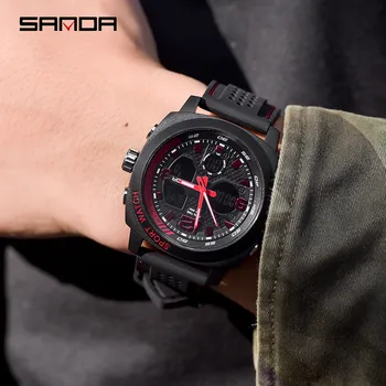 SANDA Luxury Brand Mens Sports Watches Digital LED Military Watch Men Fashion Casual Electronics Silicone Wristwatches Hot Clock
SANDA Luxury Brand Mens Sports Watches Digital LED Military Watch Men Fashion Casual Electronics Silicone Wristwatches Hot Clock