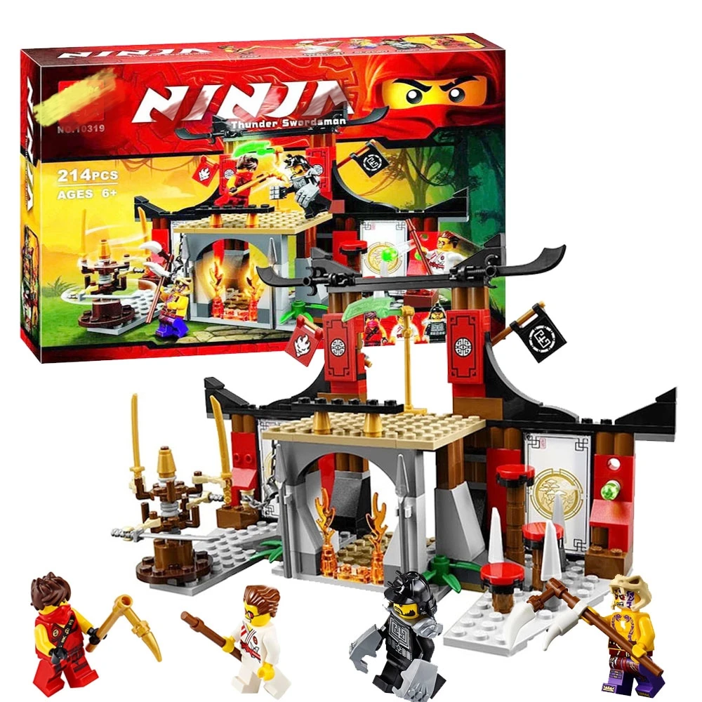 New Ninjago Dojo Showdown Masters of Spinjitzu Duel Ninjutsu Driving Range Model Building Blocks Kits Compatible with Lego 70756