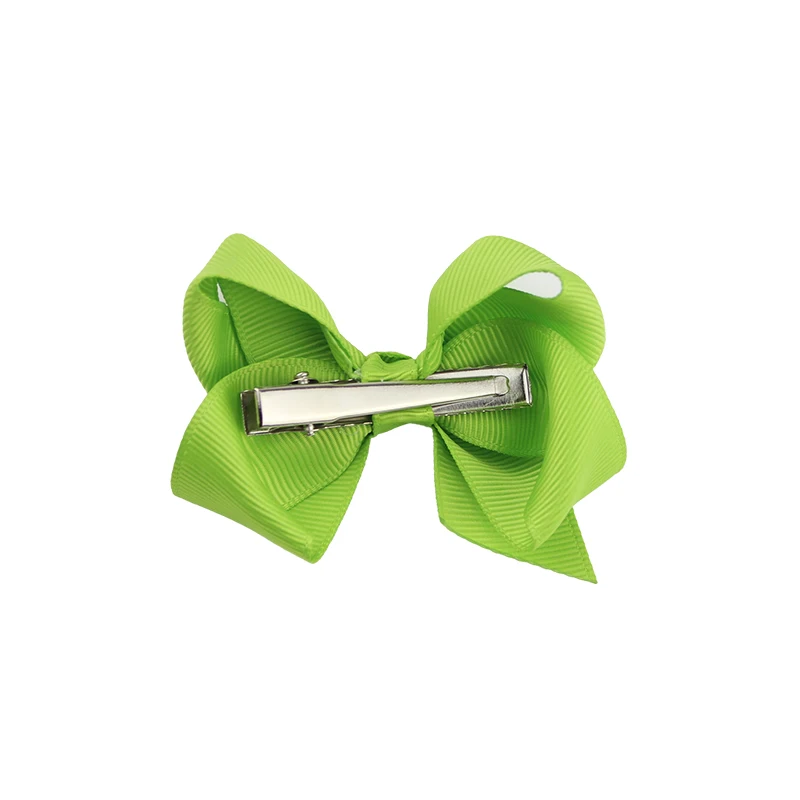 Colourful Bow Clip Boutique Hair Bows For Girls Kids Children Girls Hair Clips Grosgrain Ribbon Bows (1)