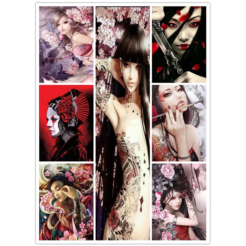 DIY Diamond Embroidery Female Warrior NINJA Needlework Diy Diamond Painting Cross Stitch Pasted Painting Geisha Home DecoratioZT
DIY Diamond Embroidery Female Warrior NINJA Needlework Diy Diamond Painting Cross Stitch Pasted Painting Geisha Home DecoratioZT
