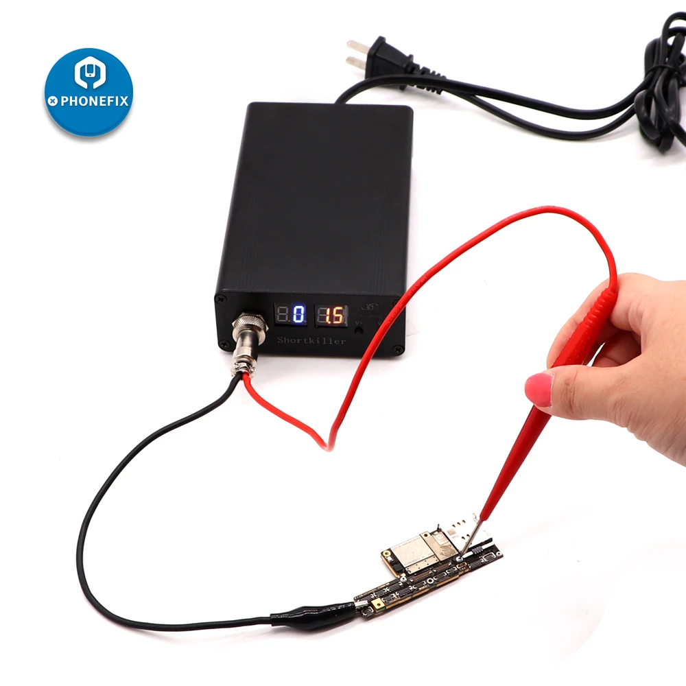 PHONEFIX Fonekong Shortkiller Mobile Phone Short Circuit Repair Tool Box for Motherboard Short Circuit Burning Detection Box
PHONEFIX Fonekong Shortkiller Mobile Phone Short Circuit Repair Tool Box for Motherboard Short Circuit Burning Detection Box