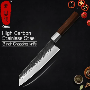Qing Stainless Steel Knife Handmade Hammer Chef/Chopping/Santoku Knife Professional Chef Cleaver Slicer Kitchen Cooking Tools
Qing Stainless Steel Knife Handmade Hammer Chef/Chopping/Santoku Knife Professional Chef Cleaver Slicer Kitchen Cooking Tools