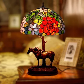 Stained Glass Flower Resin Horse Luxury Bedroom Bedside Garden Table Lamps Lights For Living Room Office Bar Counter Decoration
Stained Glass Flower Resin Horse Luxury Bedroom Bedside Garden Table Lamps Lights For Living Room Office Bar Counter Decoration