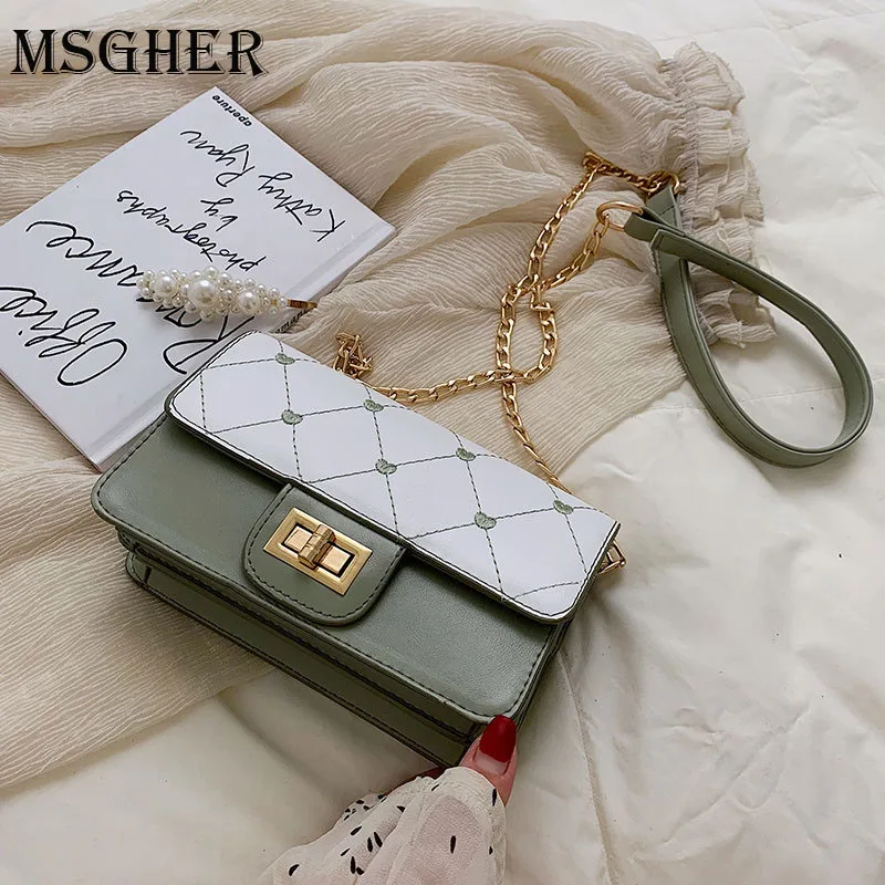 MSGHER Female Lattice Flap Square Bag 2019 Summer PU Leather Women's Handbag Small Chain Shoulder Messenger Bag WB2560
MSGHER Female Lattice Flap Square Bag 2019 Summer PU Leather Women's Handbag Small Chain Shoulder Messenger Bag WB2560