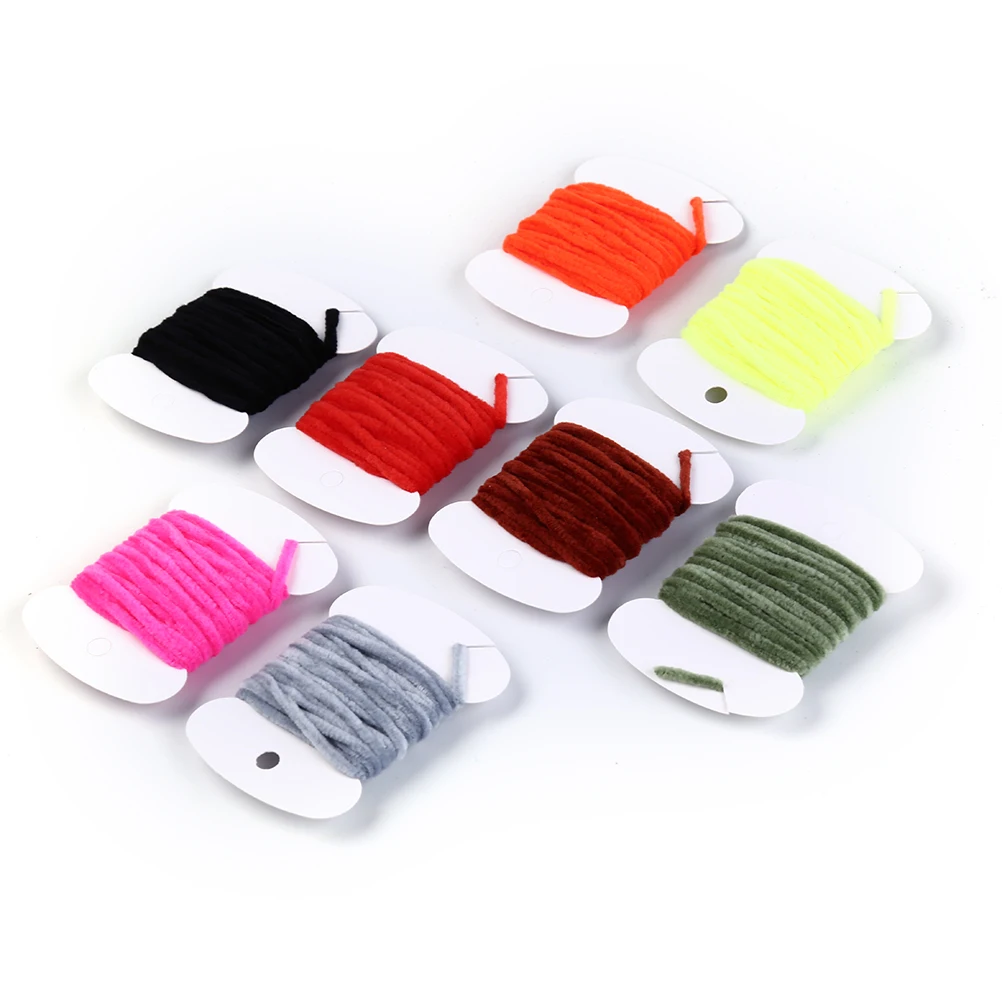 New 8 Card Color Fly Fishing Tinsel Chenille Fly Tying Material Tinsel Line Chenille Yarn For Streamer/Nymphal Bug
New 8 Card Color Fly Fishing Tinsel Chenille Fly Tying Material Tinsel Line Chenille Yarn For Streamer/Nymphal Bug