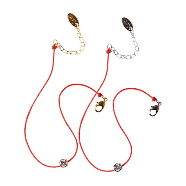 2018 Fashion Charm Bracelet Cute Red String Hand Rope Simple One Crystal 2 Colors Rose Jewelry New Arrival Bracelets for Lovers
2018 Fashion Charm Bracelet Cute Red String Hand Rope Simple One Crystal 2 Colors Rose Jewelry New Arrival Bracelets for Lovers