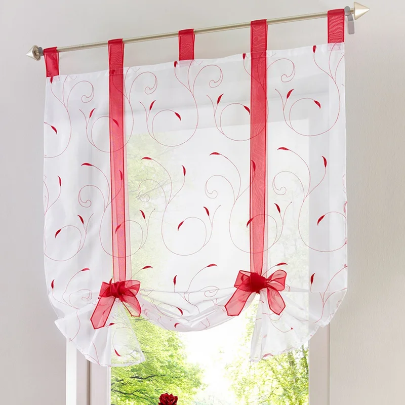 Hot Sale Curtain Transparent Sheer Curtain Floral Roman Curtain Divider Window Tulle Window Screening Bedroom Home Decor
Hot Sale Curtain Transparent Sheer Curtain Floral Roman Curtain Divider Window Tulle Window Screening Bedroom Home Decor