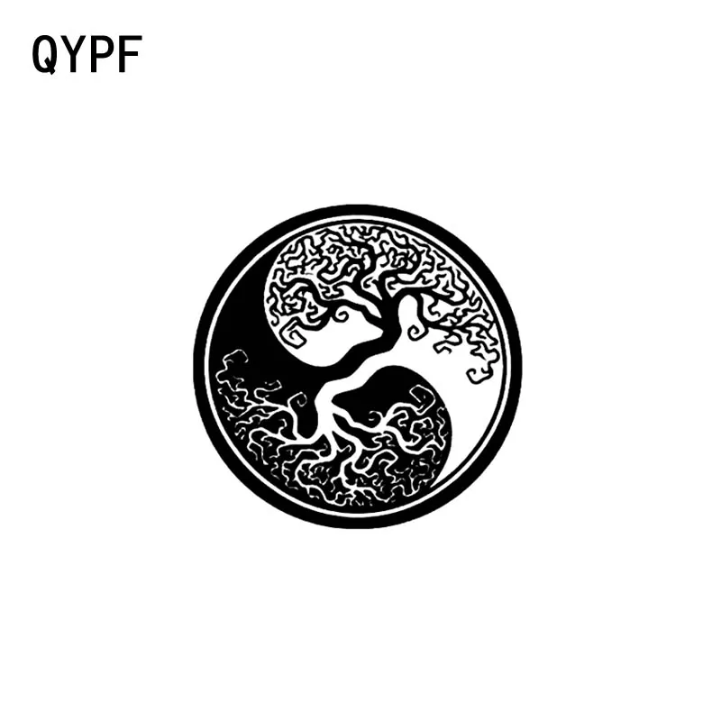 QYPF 17.8CM*17.8CM Tree Root Yin And Yang Vinyl Car Motorcycle Sticker Decal Black Sliver C17-000134
QYPF 17.8CM*17.8CM Tree Root Yin And Yang Vinyl Car Motorcycle Sticker Decal Black Sliver C17-000134