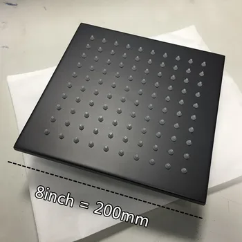 High Quality Matte Black Soild Brass Rainfall Shower Head 8inch 10inch 12inch Square Bathroom Faucet Accessories Showerhead
High Quality Matte Black Soild Brass Rainfall Shower Head 8inch 10inch 12inch Square Bathroom Faucet Accessories Showerhead