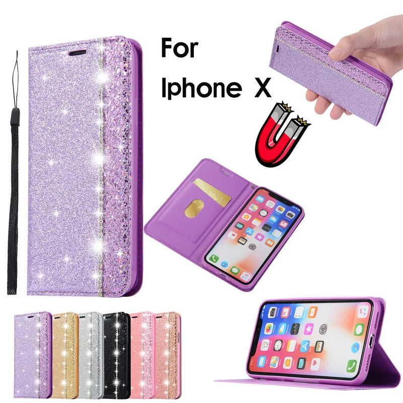 Luxury PU Leather Flip Case For iPhone X XS XS Max XR Case For iPhone 6 6s 7 8 Plus Cases Cover Wallet Diamond Bling Card Slot
Luxury PU Leather Flip Case For iPhone X XS XS Max XR Case For iPhone 6 6s 7 8 Plus Cases Cover Wallet Diamond Bling Card Slot