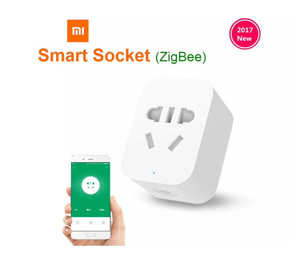 Xiaomi Mi Mijia ZigBee Smart Socket WiFi APP Wireless Control Switches Timer Plug for Android IOS work with Mi home App
Xiaomi Mi Mijia ZigBee Smart Socket WiFi APP Wireless Control Switches Timer Plug for Android IOS work with Mi home App