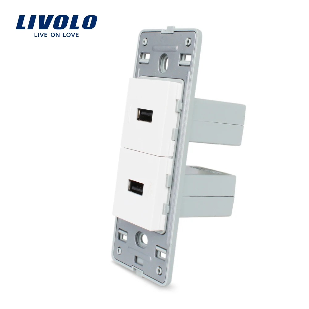 Livolo US Standard DIY Parts Plastic Materials Function Key,White 2 Gang For USB Socket, VL-C5-2U-11/12
Livolo US Standard DIY Parts Plastic Materials Function Key,White 2 Gang For USB Socket, VL-C5-2U-11/12